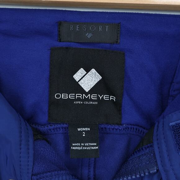 NWT Women's Obermeyer Clio Softshell All Season Fleece Lined Ski Pant Navy 2 - Picture 12 of 13